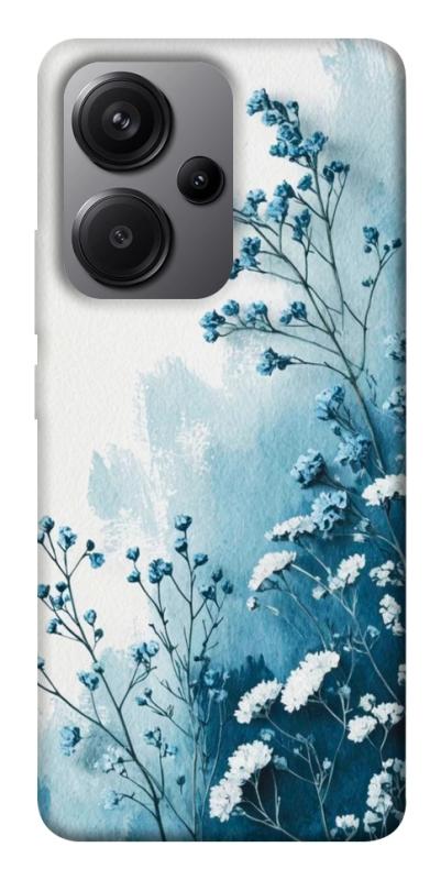 Чехол itsPrint Blue minimal для Xiaomi Redmi Note 13 Pro+, цветы, купить оптом с доставкой