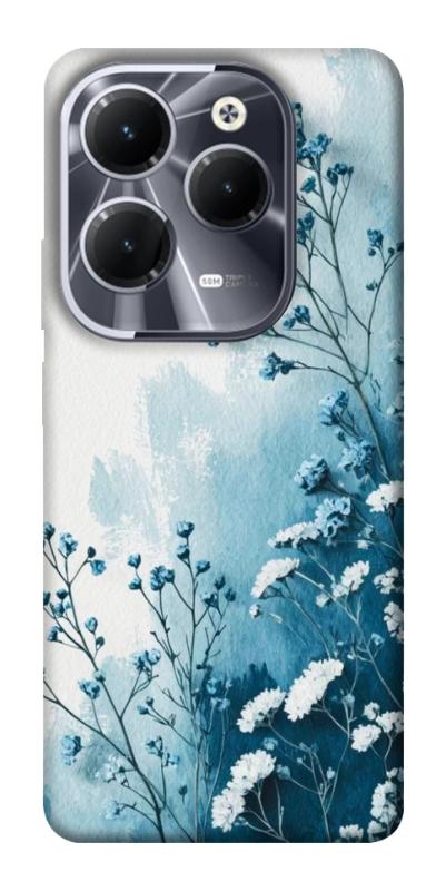 Чехол itsPrint Blue minimal для Infinix Hot 40, цветы, купить оптом с доставкой