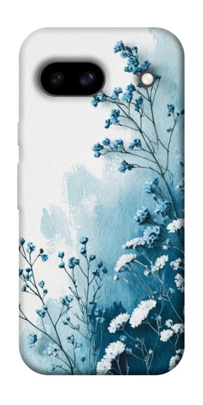 Чохол itsPrint Blue minimal для Google Pixel 8a, квіти, купити оптом з доставкою