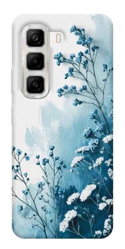 Чехол itsPrint Blue minimal для Infinix Hot 50 4G, цветы, купить оптом с доставкой