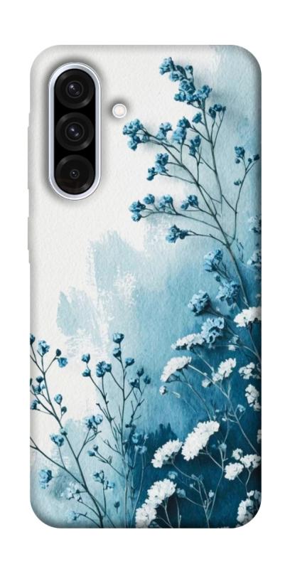 Чехол itsPrint Blue minimal для Samsung Galaxy A36 5G, цветы, купить оптом с доставкой
