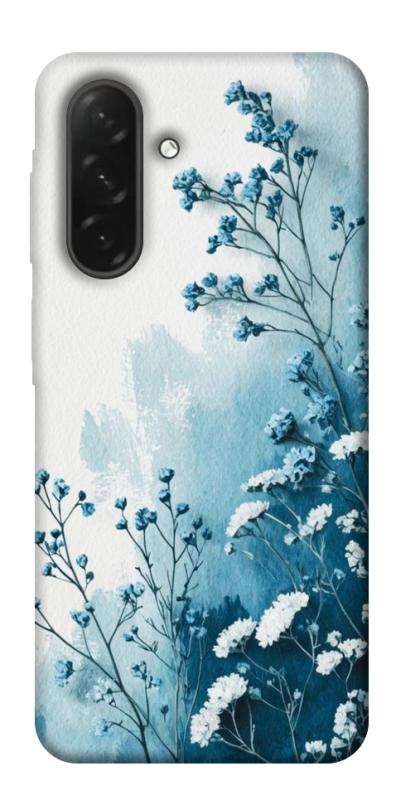 Чехол itsPrint Blue minimal для Samsung Galaxy A26 5G, цветы, купить оптом с доставкой