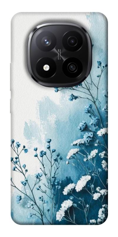 Чехол itsPrint Blue minimal для Xiaomi Redmi Note 14 Pro+ 5G, цветы, купить оптом с доставкой