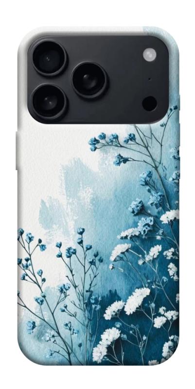 Чохол itsPrint Blue minimal для Apple iPhone 17 Pro Max (6.9"), квіти, купити оптом з доставкою