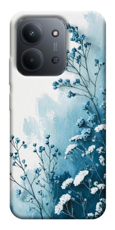 Чехол itsPrint Blue minimal для Xiaomi Redmi 15C (EU), цветы, купить оптом с доставкой