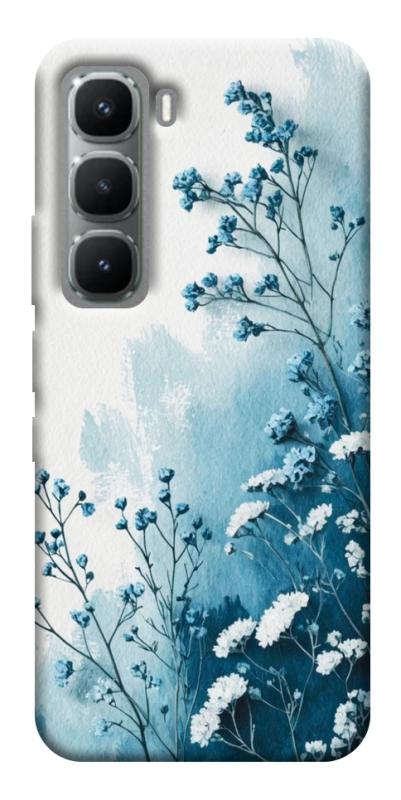 Чехол itsPrint Blue minimal для Infinix Hot 60 Pro+, цветы, купить оптом с доставкой