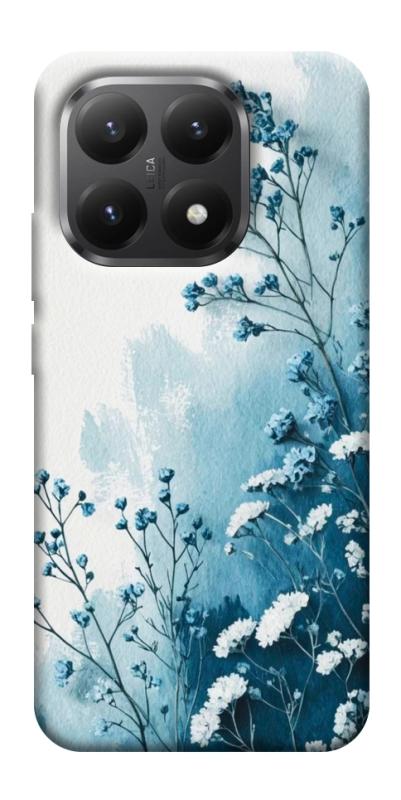 Чехол itsPrint Blue minimal для Xiaomi 15T, цветы, купить оптом с доставкой