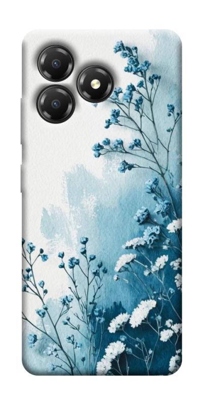 Чохол itsPrint Blue minimal для ZTE Blade A36, квіти, купити оптом з доставкою