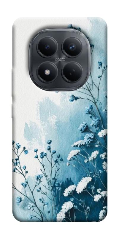 Чехол itsPrint Blue minimal для Xiaomi Redmi Note 15 4G/5G (EU), цветы, купить оптом с доставкой