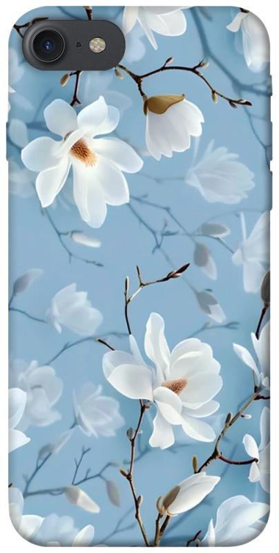 Чехол itsPrint Cold white для Apple iPhone 7 / 8 (4.7"), цветы, купить оптом с доставкой