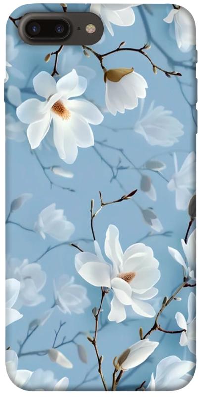 Чехол itsPrint Cold white для Apple iPhone 7 plus / 8 plus (5.5"), цветы, купить оптом с доставкой