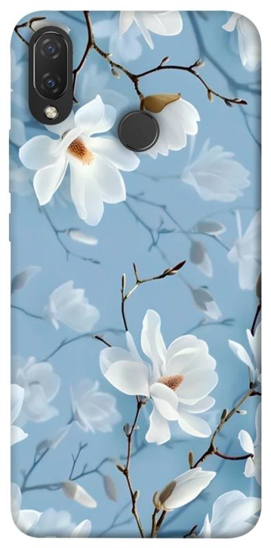 Чехол itsPrint Cold white для Huawei P Smart+ (nova 3i), цветы, купить оптом с доставкой