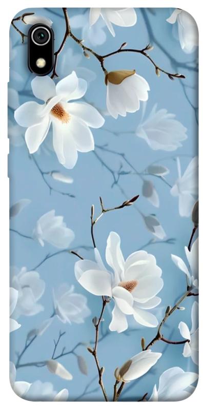 Чехол itsPrint Cold white для Xiaomi Redmi 7A, цветы, купить оптом с доставкой