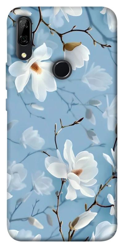 Чехол itsPrint Cold white для Huawei P Smart Z, цветы, купить оптом с доставкой