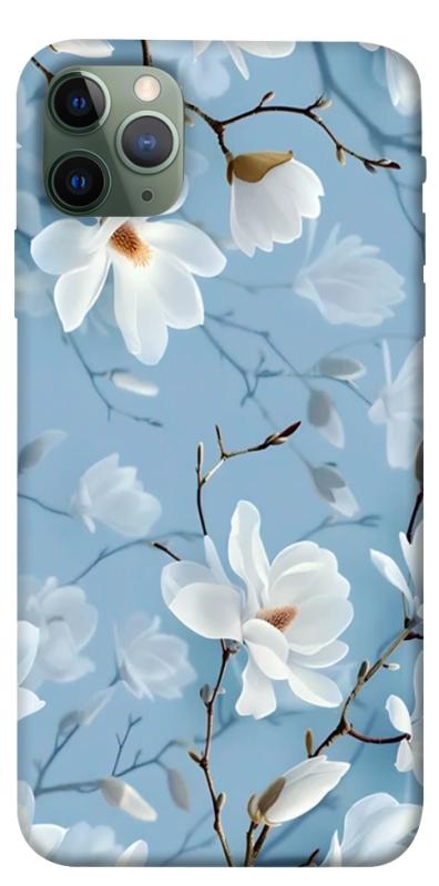Чехол itsPrint Cold white для Apple iPhone 11 Pro Max (6.5"), цветы, купить оптом с доставкой