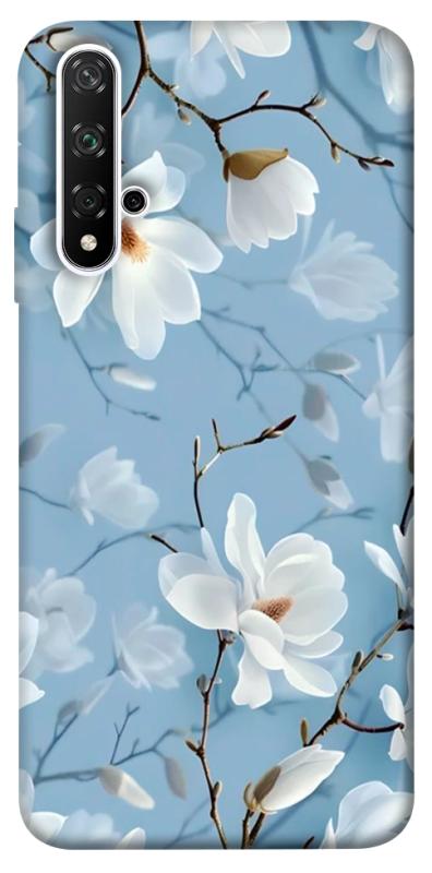 Чехол itsPrint Cold white для Huawei Honor 20 / Nova 5T, цветы, купить оптом с доставкой