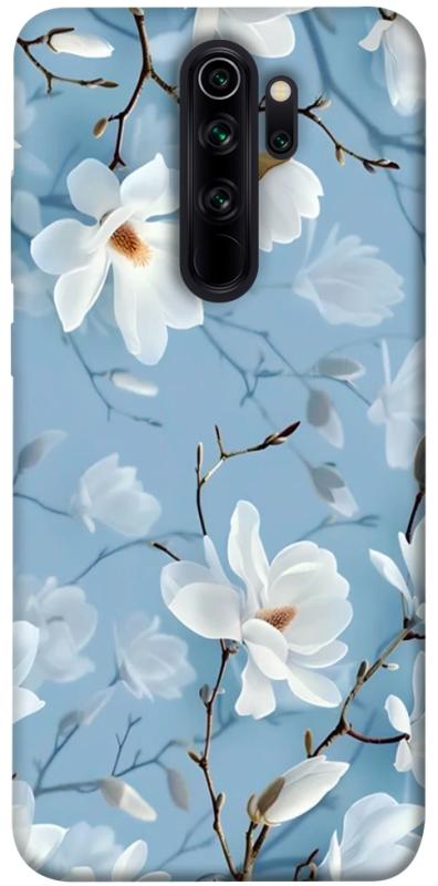 Чохол itsPrint Cold white для Xiaomi Redmi Note 8 Pro, квіти, купити оптом з доставкою