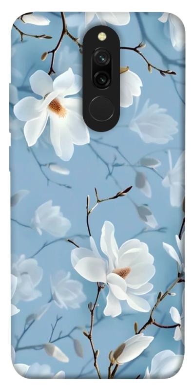 Чехол itsPrint Cold white для Xiaomi Redmi 8, цветы, купить оптом с доставкой