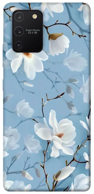 Чехол itsPrint Cold white для Samsung Galaxy S10 Lite, цветы, купить оптом с доставкой