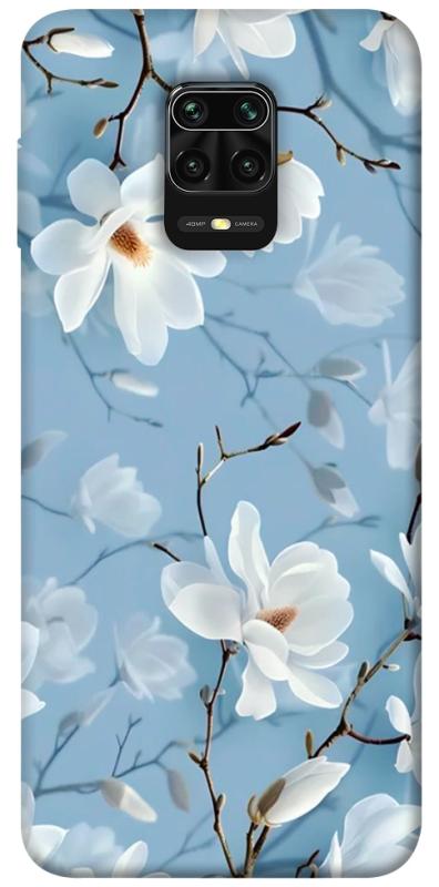 Чохол itsPrint Cold white для Xiaomi Redmi Note 9s / Note 9 Pro / Note 9 Pro Max, квіти, купити оптом з доставкою