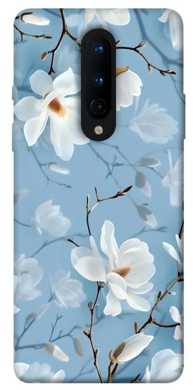 Чохол itsPrint Cold white для OnePlus 8, квіти, купити оптом з доставкою