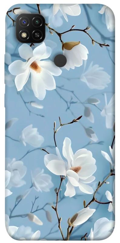 Чехол itsPrint Cold white для Xiaomi Redmi 9C, цветы, купить оптом с доставкой