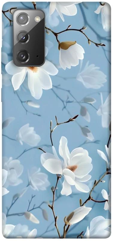 Чохол itsPrint Cold white для Samsung Galaxy Note 20, квіти, купити оптом з доставкою