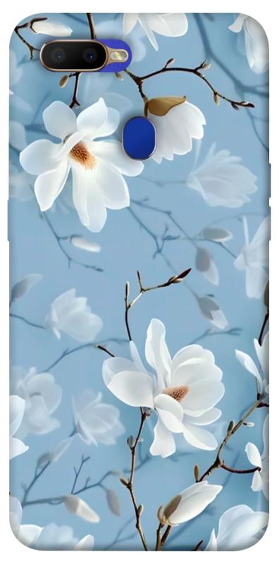 Чохол itsPrint Cold white для Oppo A5s / Oppo A12, квіти, купити оптом з доставкою