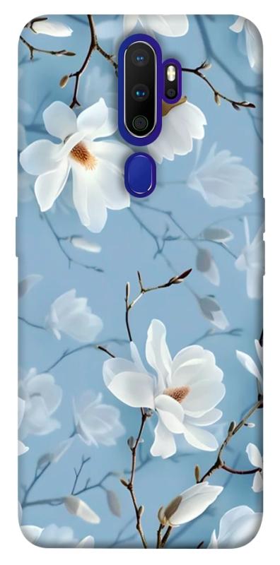 Чехол itsPrint Cold white для Oppo A5 (2020) / Oppo A9 (2020), цветы, купить оптом с доставкой