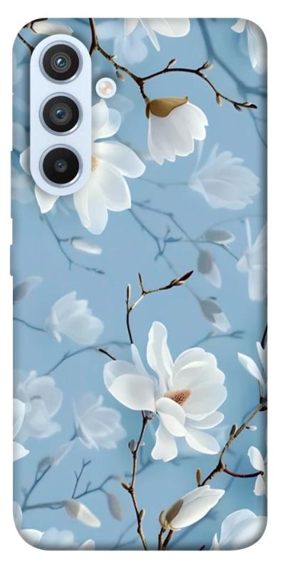 Чехол itsPrint Cold white для Samsung Galaxy A54 5G, цветы, купить оптом с доставкой