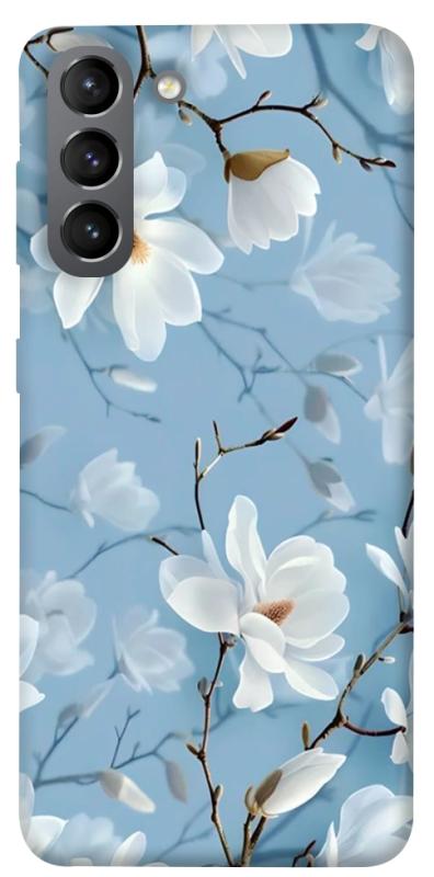 Чохол itsPrint Cold white для Samsung Galaxy S21, квіти, купити оптом з доставкою
