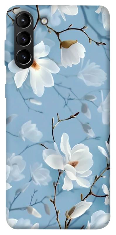 Чохол itsPrint Cold white для Samsung Galaxy S21+, квіти, купити оптом з доставкою
