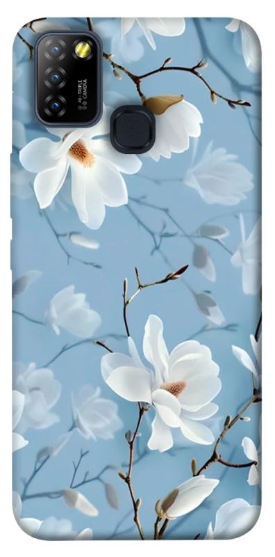 Чехол itsPrint Cold white для Infinix Hot 10 Lite, цветы, купить оптом с доставкой