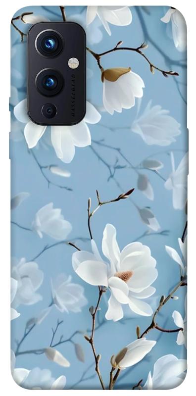 Чохол itsPrint Cold white для OnePlus 9, квіти, купити оптом з доставкою