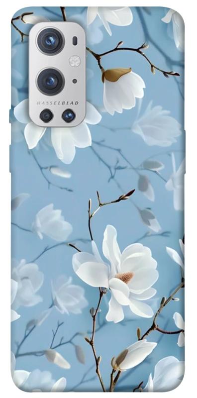 Чохол itsPrint Cold white для OnePlus 9 Pro, квіти, купити оптом з доставкою