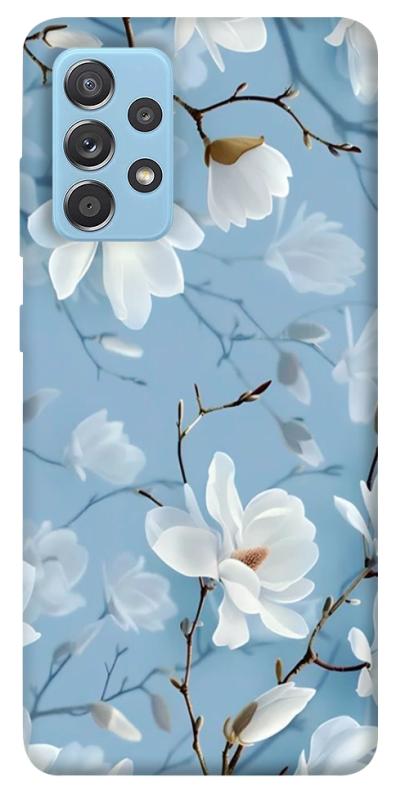 Чехол itsPrint Cold white для Samsung Galaxy A52 4G / A52 5G, цветы, купить оптом с доставкой