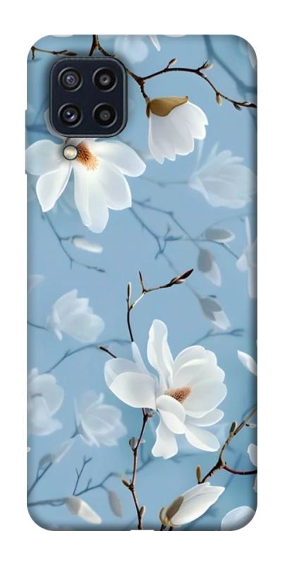 Чехол itsPrint Cold white для Samsung Galaxy M32, цветы, купить оптом с доставкой