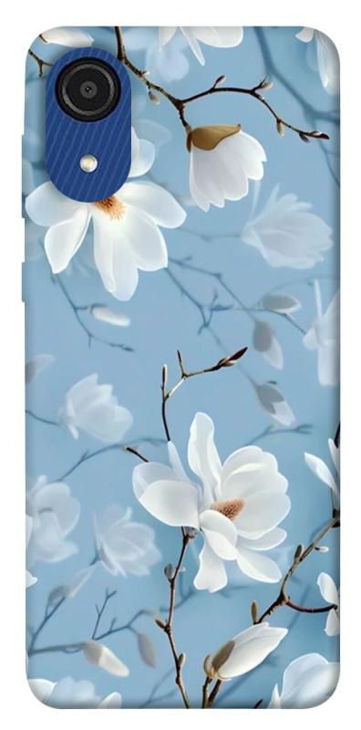 Чохол itsPrint Cold white для Samsung Galaxy A03 Core, квіти, купити оптом з доставкою