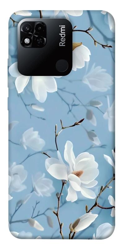 Чехол itsPrint Cold white для Xiaomi Redmi 10A, цветы, купить оптом с доставкой