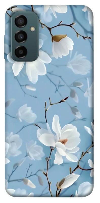 Чехол itsPrint Cold white для Samsung Galaxy M23 5G, цветы, купить оптом с доставкой