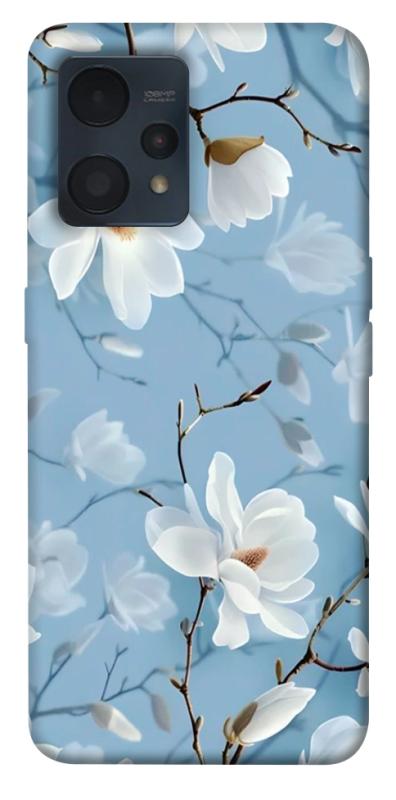 Чехол itsPrint Cold white для Realme 9 4G / 9 Pro+, цветы, купить оптом с доставкой