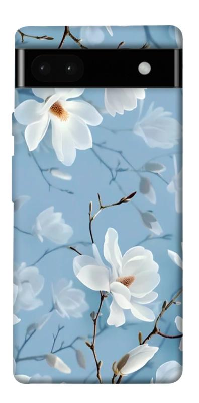 Чехол itsPrint Cold white для Google Pixel 6a, цветы, купить оптом с доставкой