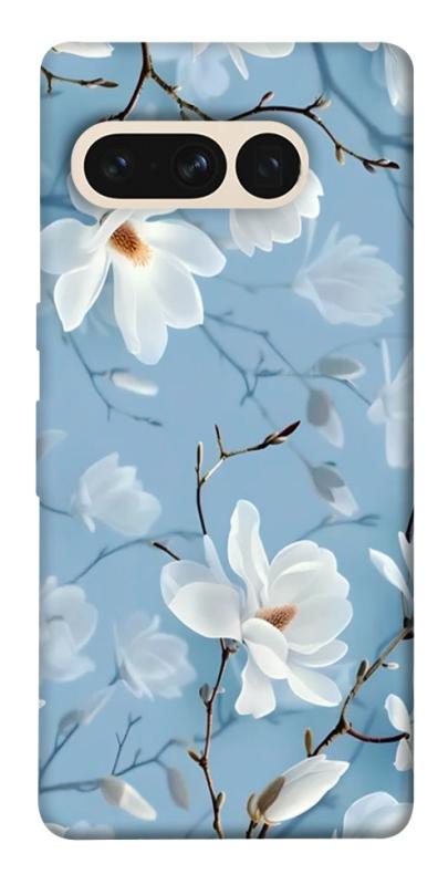 Чехол itsPrint Cold white для Google Pixel 7 Pro, цветы, купить оптом с доставкой