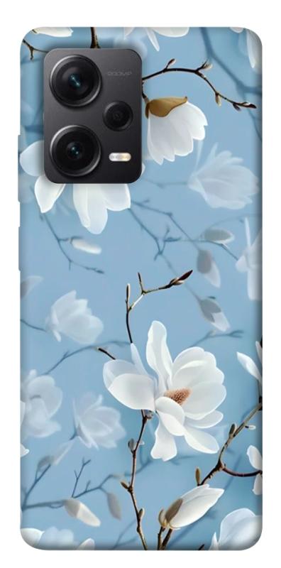 Чехол itsPrint Cold white для Xiaomi Redmi Note 12 Pro+ 5G, цветы, купить оптом с доставкой