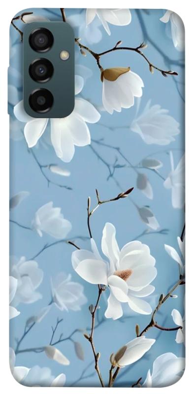 Чехол itsPrint Cold white для Samsung Galaxy M34 5G, цветы, купить оптом с доставкой