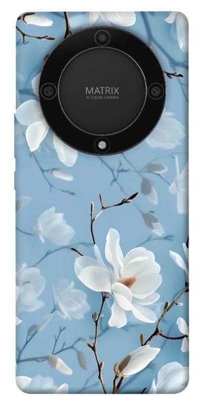 Чехол itsPrint Cold white для Huawei Magic5 Lite, цветы, купить оптом с доставкой