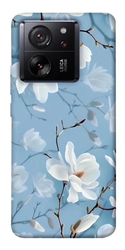 Чехол itsPrint Cold white для Xiaomi 13T, цветы, купить оптом с доставкой