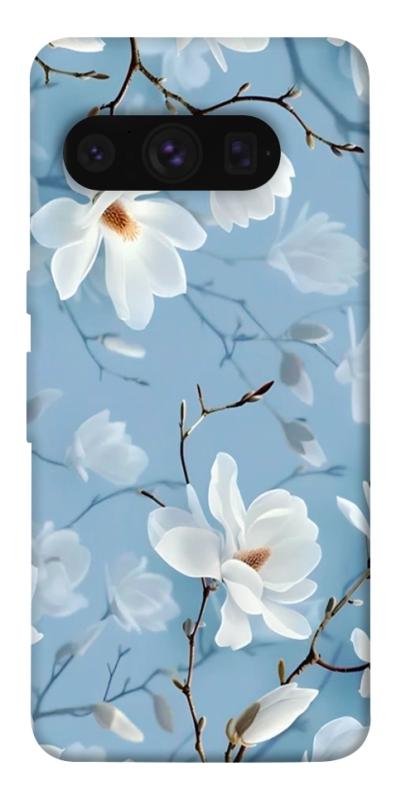 Чехол itsPrint Cold white для Google Pixel 8 Pro, цветы, купить оптом с доставкой
