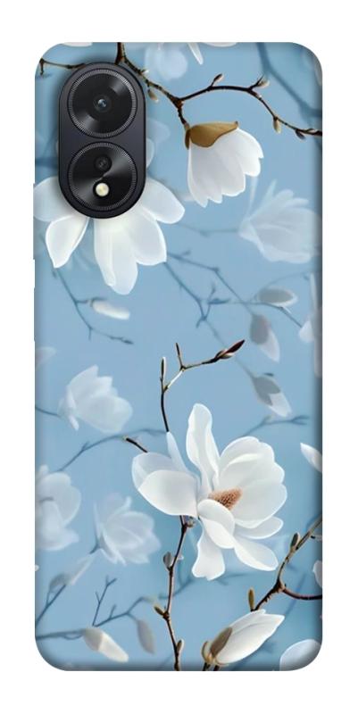 Чехол itsPrint Cold white для Oppo A38, цветы, купить оптом с доставкой
