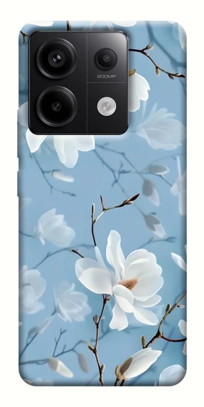 Чехол itsPrint Cold white для Xiaomi Redmi Note 13 Pro 4G, цветы, купить оптом с доставкой